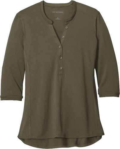 Port Authority ® Ladies UV Choice Pique Henley image thumbnail