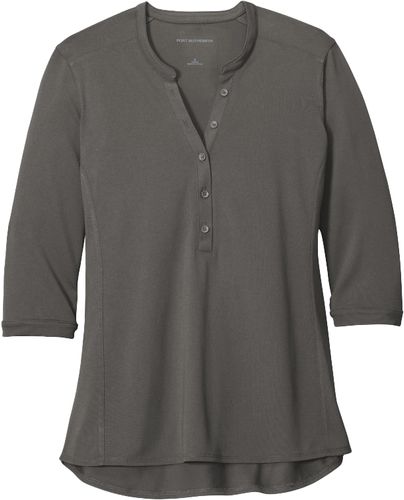 Port Authority ® Ladies UV Choice Pique Henley image thumbnail