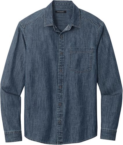 Port Authority® Long Sleeve Perfect Denim Shirt image thumbnail