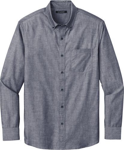 Port Authority® Long Sleeve Chambray Easy Care Shirt image thumbnail