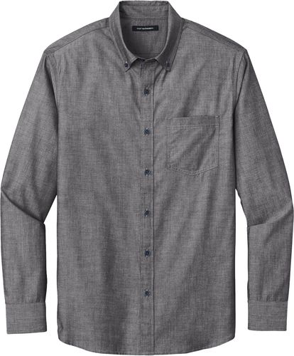 Port Authority® Long Sleeve Chambray Easy Care Shirt image thumbnail