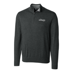 Image of Cutter & Buck Lakemont Tri-Blend Mens Quarter Zip Pullover Sweater