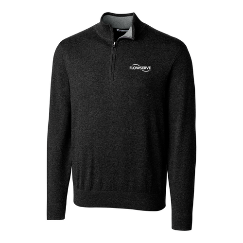 Cutter & Buck Lakemont Tri-Blend Mens Quarter Zip Pullover Sweater image thumbnail