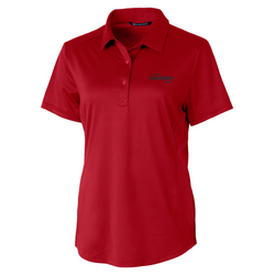 Image of Cutter & Buck Prospect Textured Stretch Womens Short Sleeve Polo
