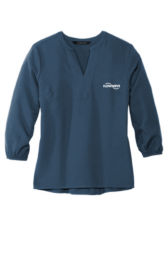 Mercer+Mettle Women's Stretch Crepe 3/4-Sleeve Blouse image thumbnail