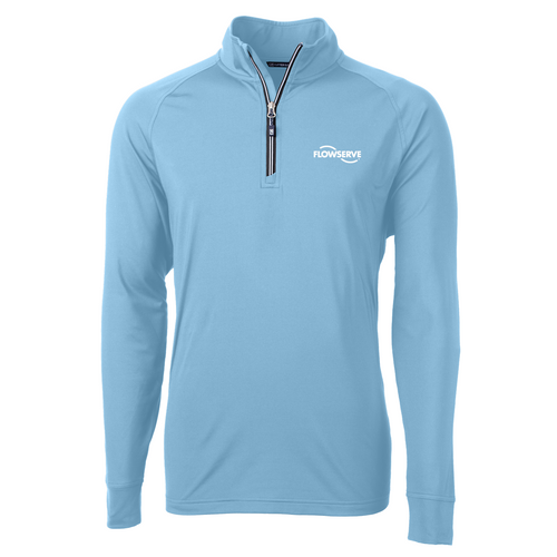 Cutter & Buck Adapt Eco Knit Stretch Recycled Mens Quarter Zip Pullover image thumbnail