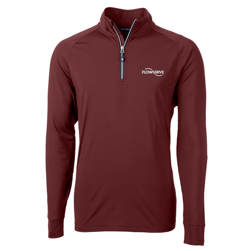 Cutter & Buck Adapt Eco Knit Stretch Recycled Mens Quarter Zip Pullover image thumbnail