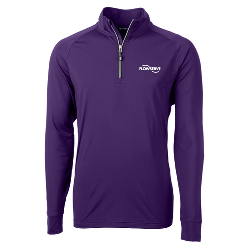 Cutter & Buck Adapt Eco Knit Stretch Recycled Mens Quarter Zip Pullover image thumbnail