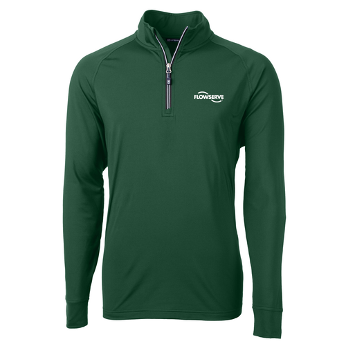 Cutter & Buck Adapt Eco Knit Stretch Recycled Mens Quarter Zip Pullover image thumbnail