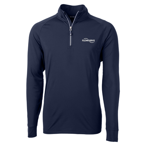 Cutter & Buck Adapt Eco Knit Stretch Recycled Mens Quarter Zip Pullover image thumbnail