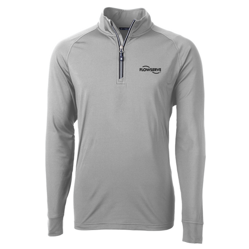 Cutter & Buck Adapt Eco Knit Stretch Recycled Mens Quarter Zip Pullover image thumbnail