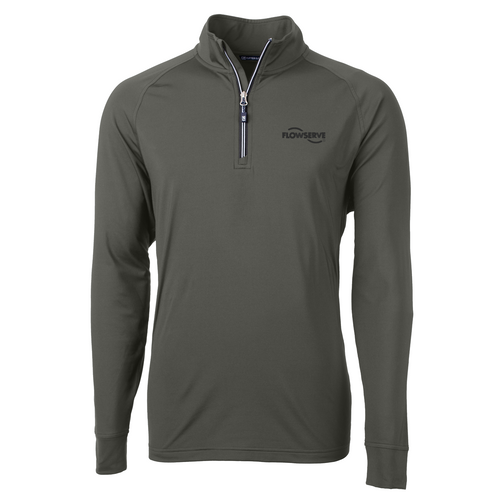 Cutter & Buck Adapt Eco Knit Stretch Recycled Mens Quarter Zip Pullover image thumbnail