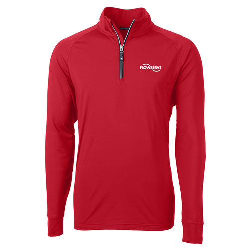 Cutter & Buck Adapt Eco Knit Stretch Recycled Mens Quarter Zip Pullover image thumbnail