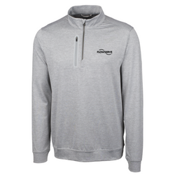 Image of Cutter & Buck Stealth Heathered Quarter Zip Mens Pullover