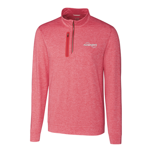 Cutter & Buck Stealth Heathered Quarter Zip Mens Pullover image thumbnail