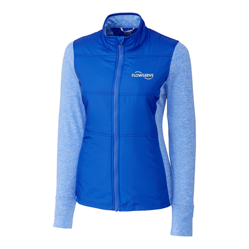 Cutter & Buck Stealth Hybrid Quilted Womens Full Zip Windbreaker Jacket image thumbnail