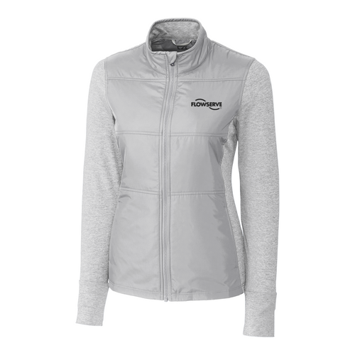 Cutter & Buck Stealth Hybrid Quilted Womens Full Zip Windbreaker Jacket image thumbnail