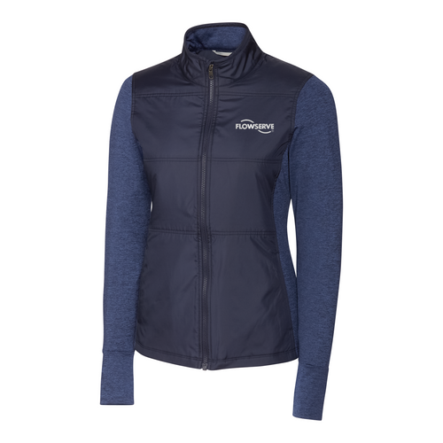 Cutter & Buck Stealth Hybrid Quilted Womens Full Zip Windbreaker Jacket image thumbnail