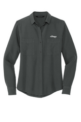 Image of Mercer+Mettle™ Women's Stretch Crepe Long Sleeve Camp Blouse