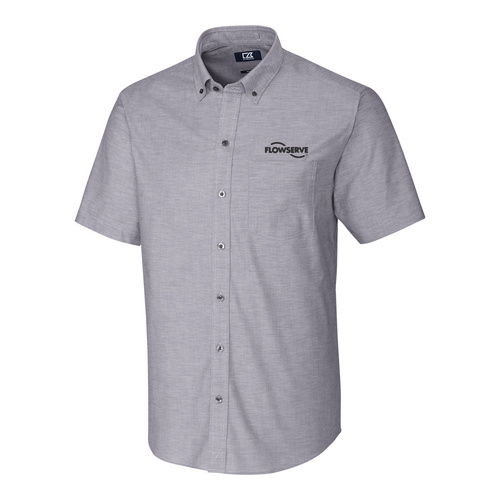 Cutter & Buck Stretch Oxford Mens Short Sleeve Dress Shirt image thumbnail