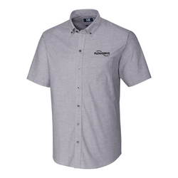 Image of Cutter & Buck Stretch Oxford Mens Short Sleeve Dress Shirt