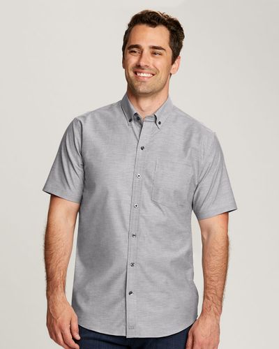 Cutter & Buck Stretch Oxford Mens Short Sleeve Dress Shirt image thumbnail