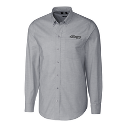 Image of Cutter & Buck Stretch Oxford Mens Long Sleeve Dress Shirt