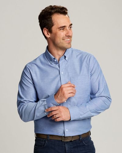 Cutter & Buck Stretch Oxford Mens Long Sleeve Dress Shirt image thumbnail