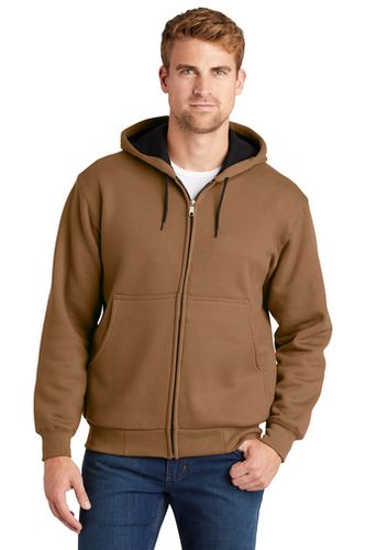 CornerStone Heavyweight Full-Zip Hooded Sweatshirt with Thermal Lining image thumbnail