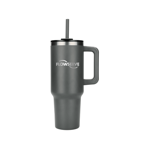40 oz Vacuum Insulated Eco-Friendly Travel Tumbler With Straw image thumbnail