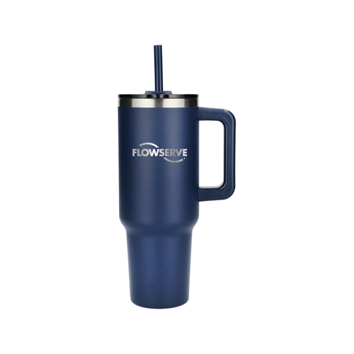 40 oz Vacuum Insulated Eco-Friendly Travel Tumbler With Straw image thumbnail