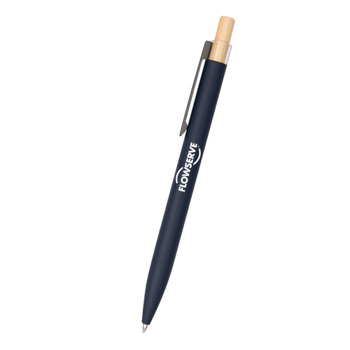 Recycled Aluminum Pen With Bamboo Plunger image thumbnail