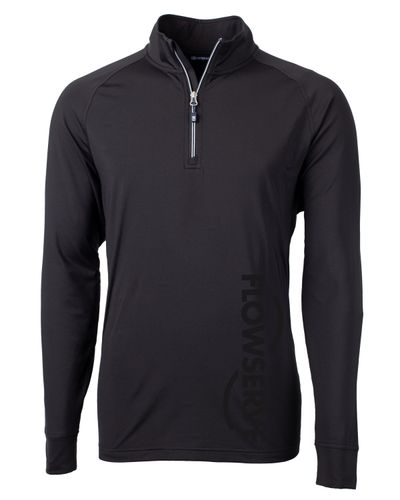 Cutter & Buck Adapt Eco Knit Stretch Recycled Mens Big and Tall Quarter Zip Pullover image thumbnail