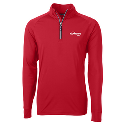 Image of Cutter & Buck Adapt Eco Knit Stretch Recycled Mens Big and Tall Quarter Zip Pullover