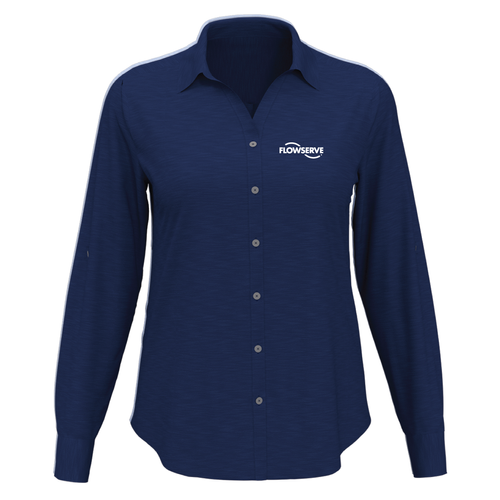 Ladies Heathered Woven Shirt image thumbnail