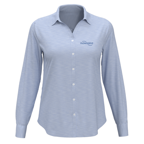 Ladies Heathered Woven Shirt image thumbnail