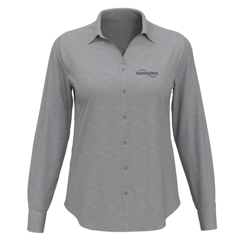 Ladies Heathered Woven Shirt image thumbnail