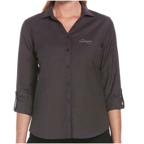 Ladies Heathered Woven Shirt image thumbnail