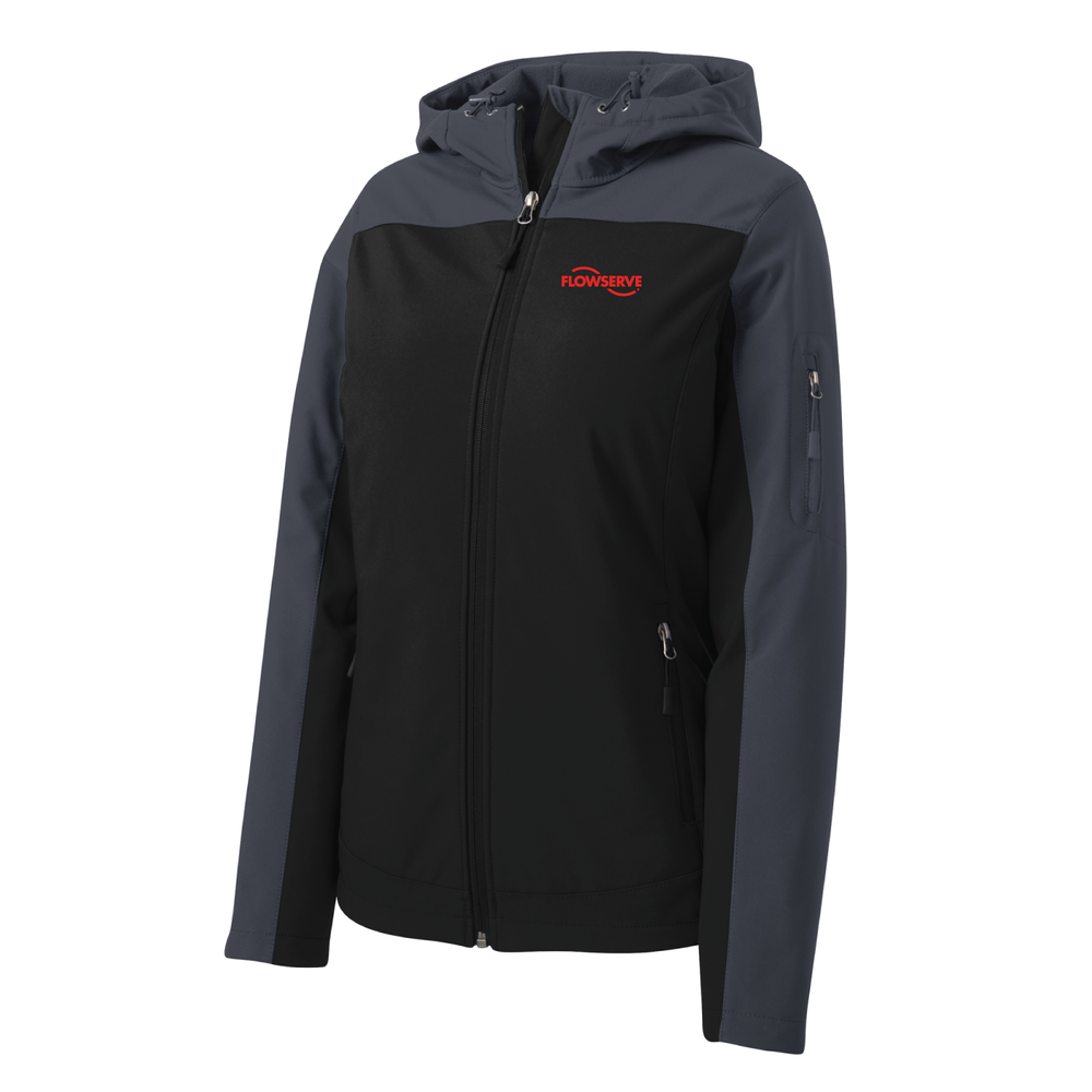 Ladies Hooded Core Soft Shell Jacket primary image