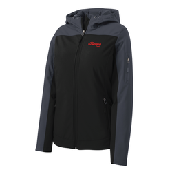 Image of Ladies Hooded Core Soft Shell Jacket