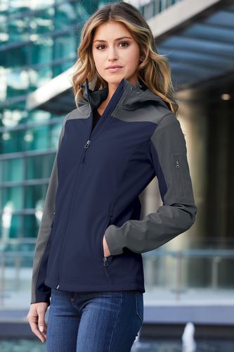 Ladies Hooded Core Soft Shell Jacket image thumbnail