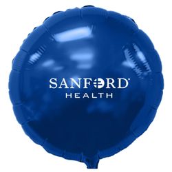 Image of 17" Round Foil Balloon - Navy