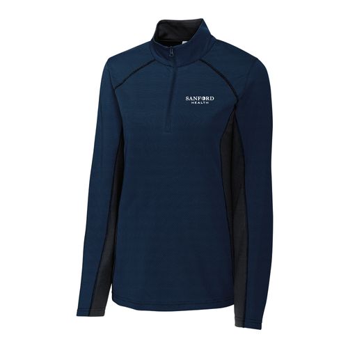 Ice Pique Colorblock Womens Half Zip Pullover image thumbnail