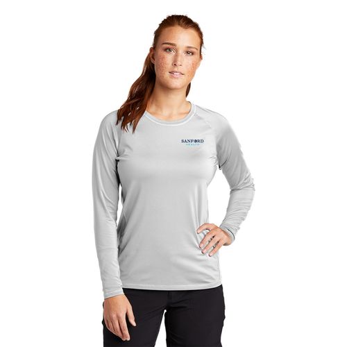 Sport Tek Ladies Long Sleeve Rashguard Tee image thumbnail