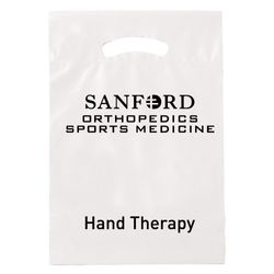 Image of Die Cut Fold-Over Reinforced Plastic Bag