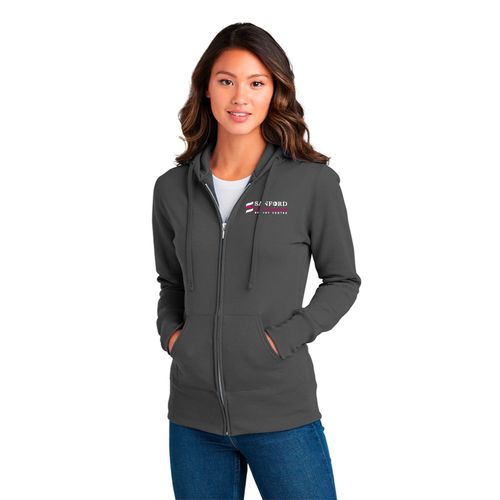 Ladies Core Fleece Full-Zip Hooded Sweatshirt image thumbnail