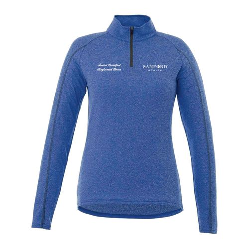 Certified Nurse - Taza Ladies Knit Quarter Zip image thumbnail