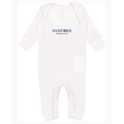 Image of Infant Baby Bib Rib Coverall