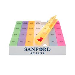 Image of Rainbow Jumbo 24/7 Medicine Tray Organizer