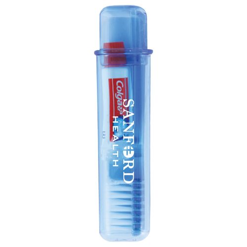 Travel Toothbrush and Colgate Toothpaste image thumbnail